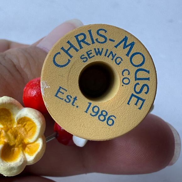 Vintage 1986 Hallmark Keepsake Ornament Popcorn Mouse - Picture 4 of 7